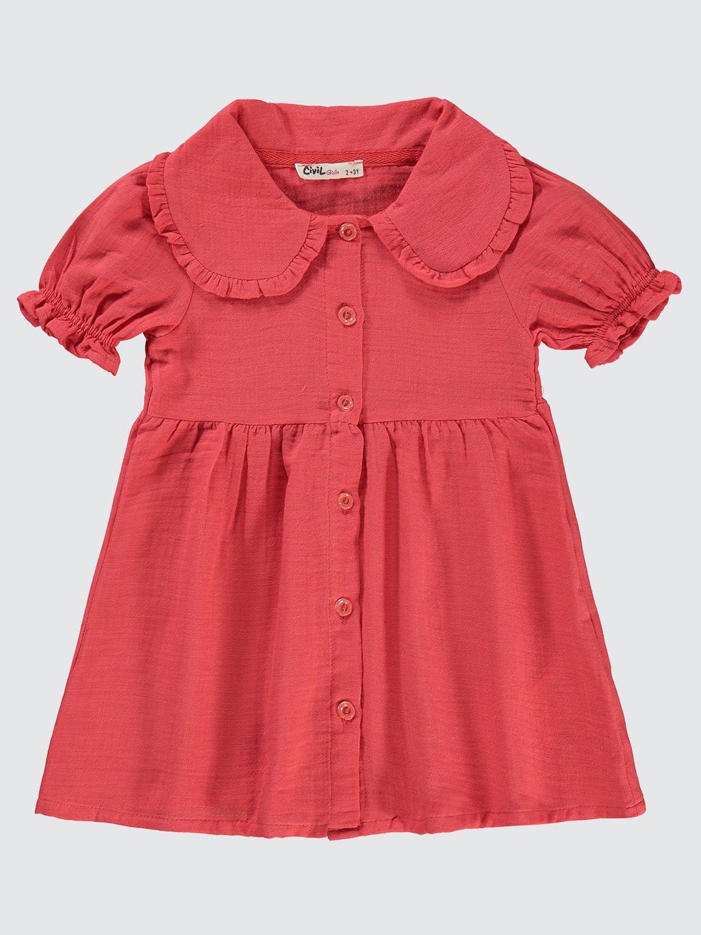 255871 MyCozyKids Girls Collared 2-5 Years Dress