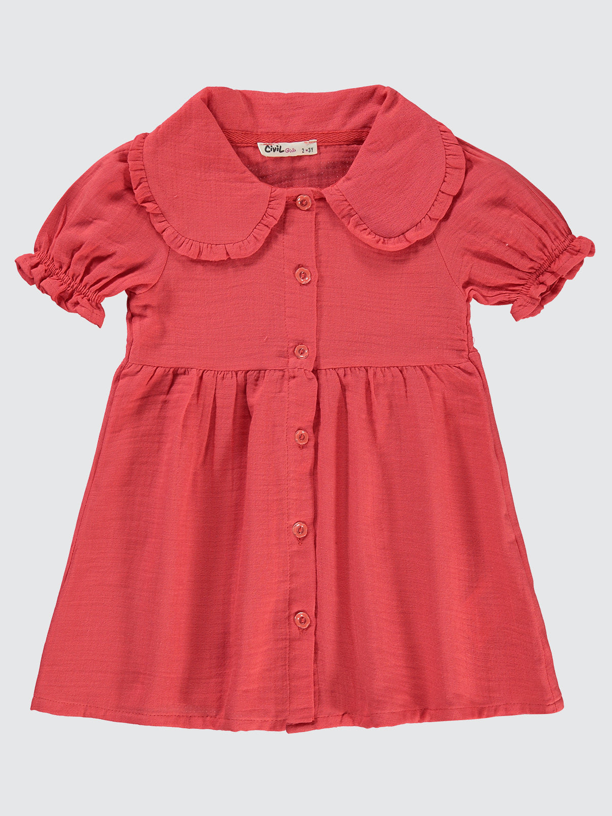 255871 MyCozyKids Girls Collared 2-5 Years Dress