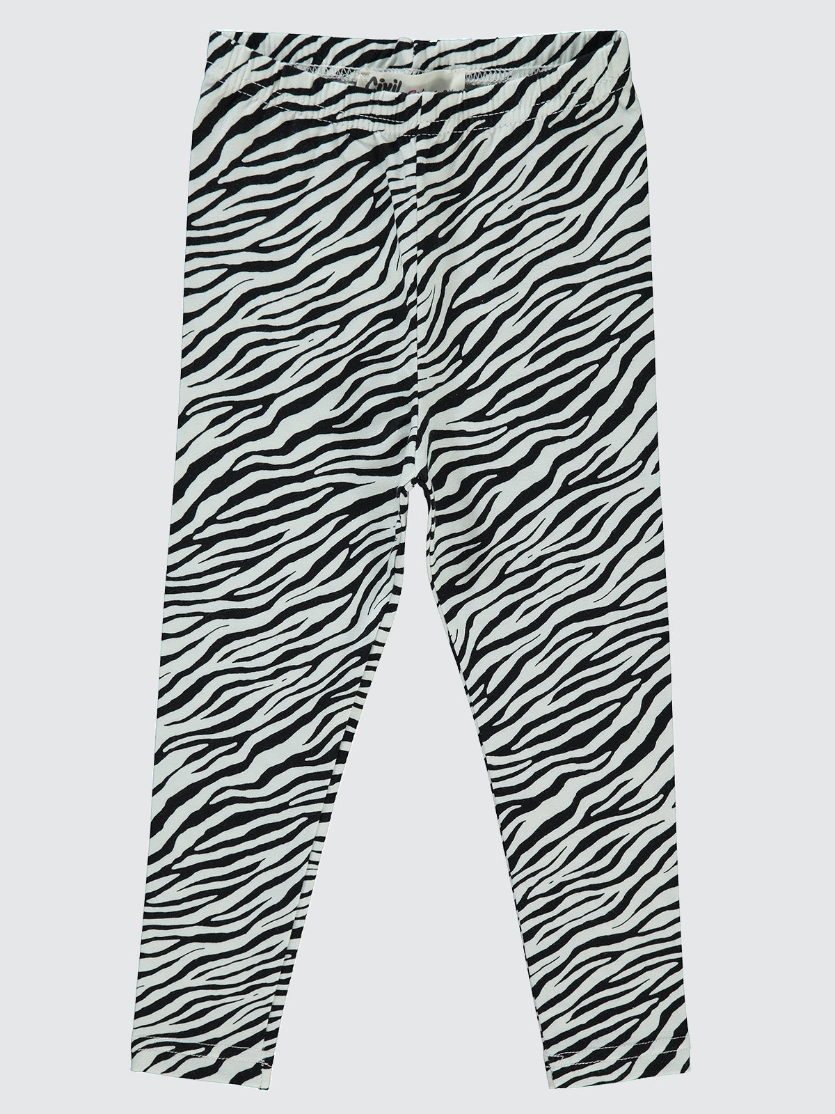 20254 MyCozyKids Girls Zebra Print 2-5 Years Leggings