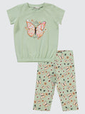 8276 MyCozyKids Girls Sequin Butterfly 2-5 Years Set