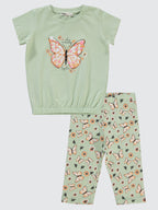 8276 MyCozyKids Girls Sequin Butterfly 2-5 Years Set