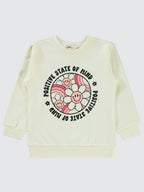 1424 MyCozyKids Girls Daisy Print 2-5 Years Sweatshirt