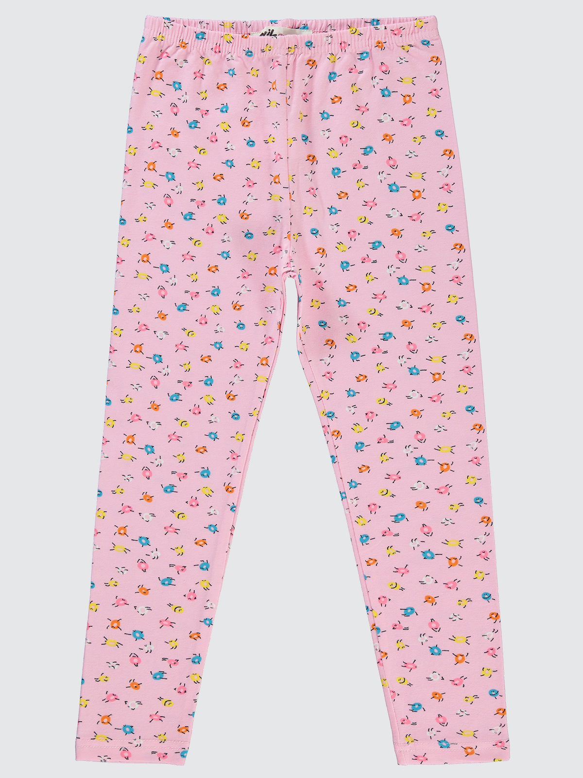 20271 MyCozyKids Girls Emoji Print 6-9 Years Leggings