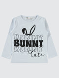 H411 MyCozyKids Girls Bunny Print 2-5 Years Sweatshirt