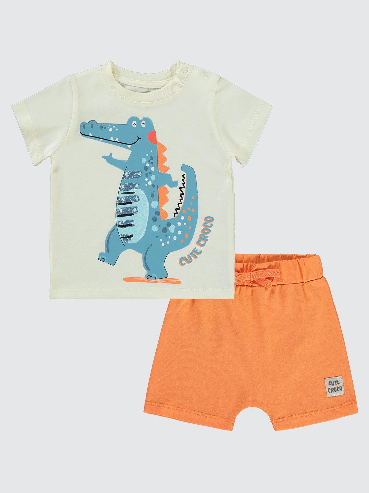 H862 MyCozyKids Baby Cute Croco Print 6-18 Months Set