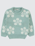 23555 MyCozyKids Girls Daisy Print 2-5 Years Sweater