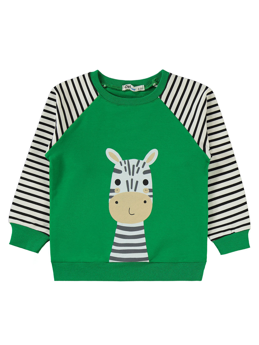 V36463 MyCozyKids Boys Zebra Print 2-5 Years Tracksuit Set