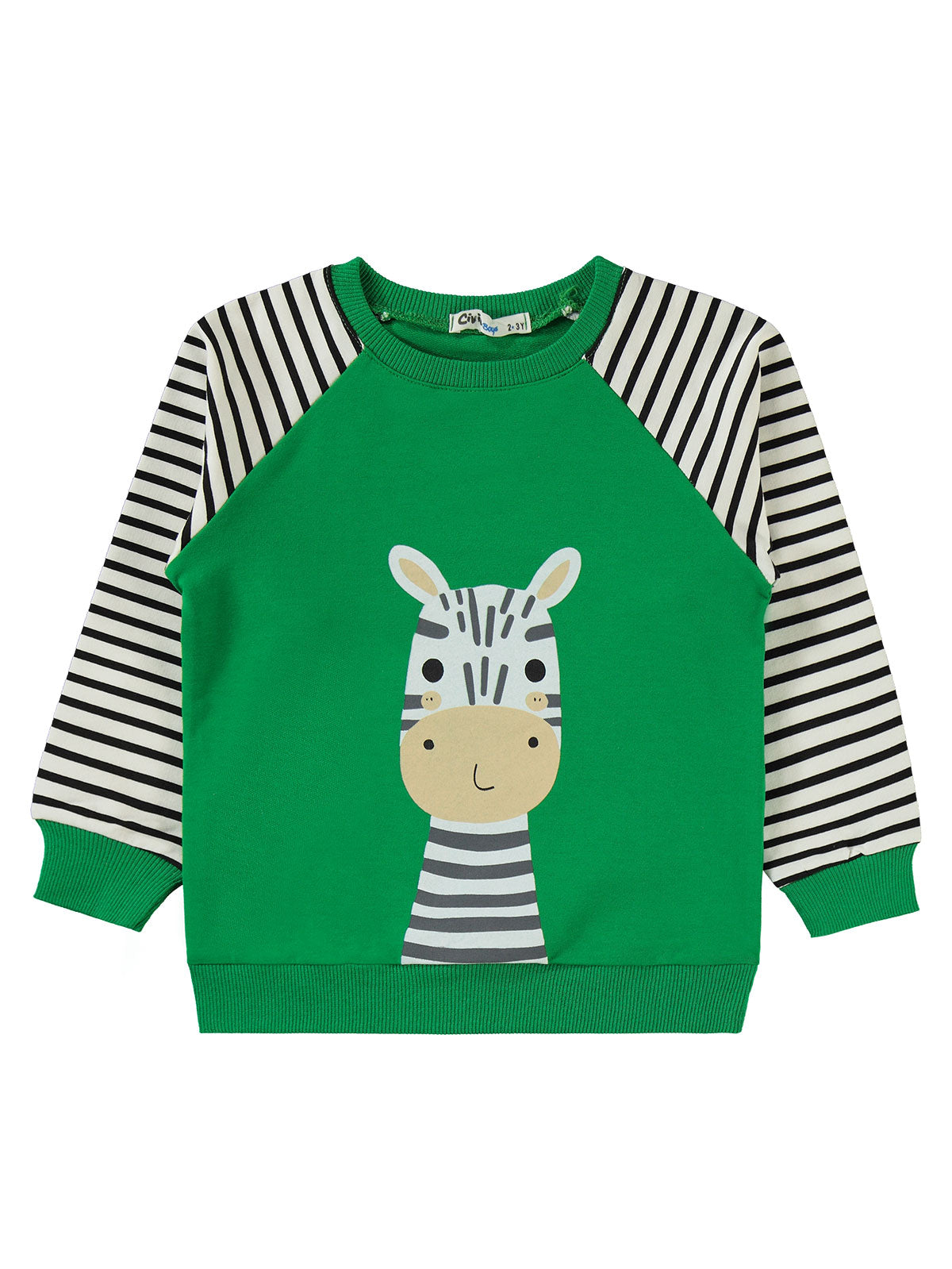 V36463 MyCozyKids Boys Zebra Print 2-5 Years Tracksuit Set