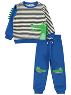 V33944 MyCozyKids Boys Crocodile Print 2-5 Years Tracksuit Set