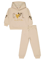 8972 MyCozyKids Girls Cool Print 2-5 Years Tracksuit Set