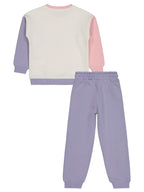 8976 MyCozyKids Girls Kalp Print 6-9 Years Tracksuit Set