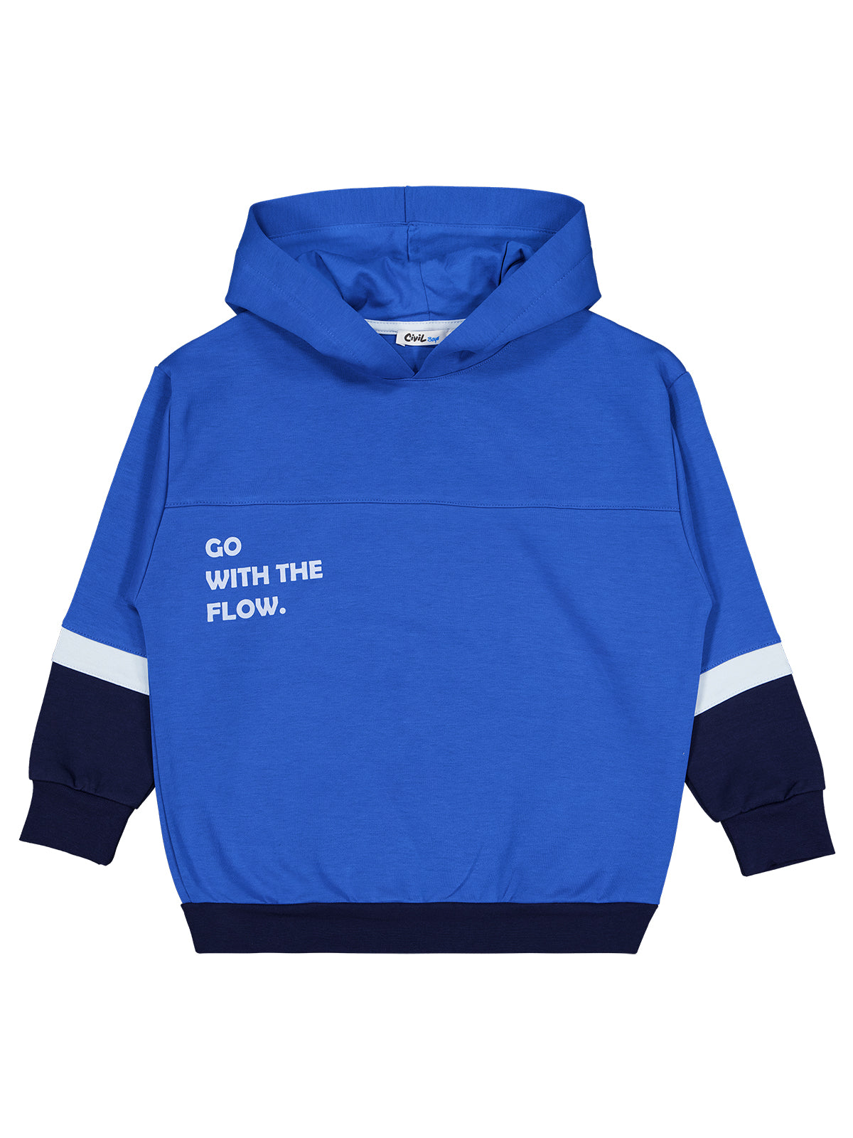 J350-2 MyCozyKids Boys Go Wıth Print 6-9 Years Sweatshirt