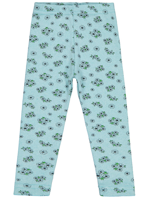 20252 MyCozyKids Girls Tiny Floral Print 2-5 Years Leggings