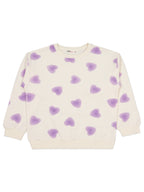 J489-2 MyCozyKids Girls Kalp Print 6-9 Years Tracksuit Set