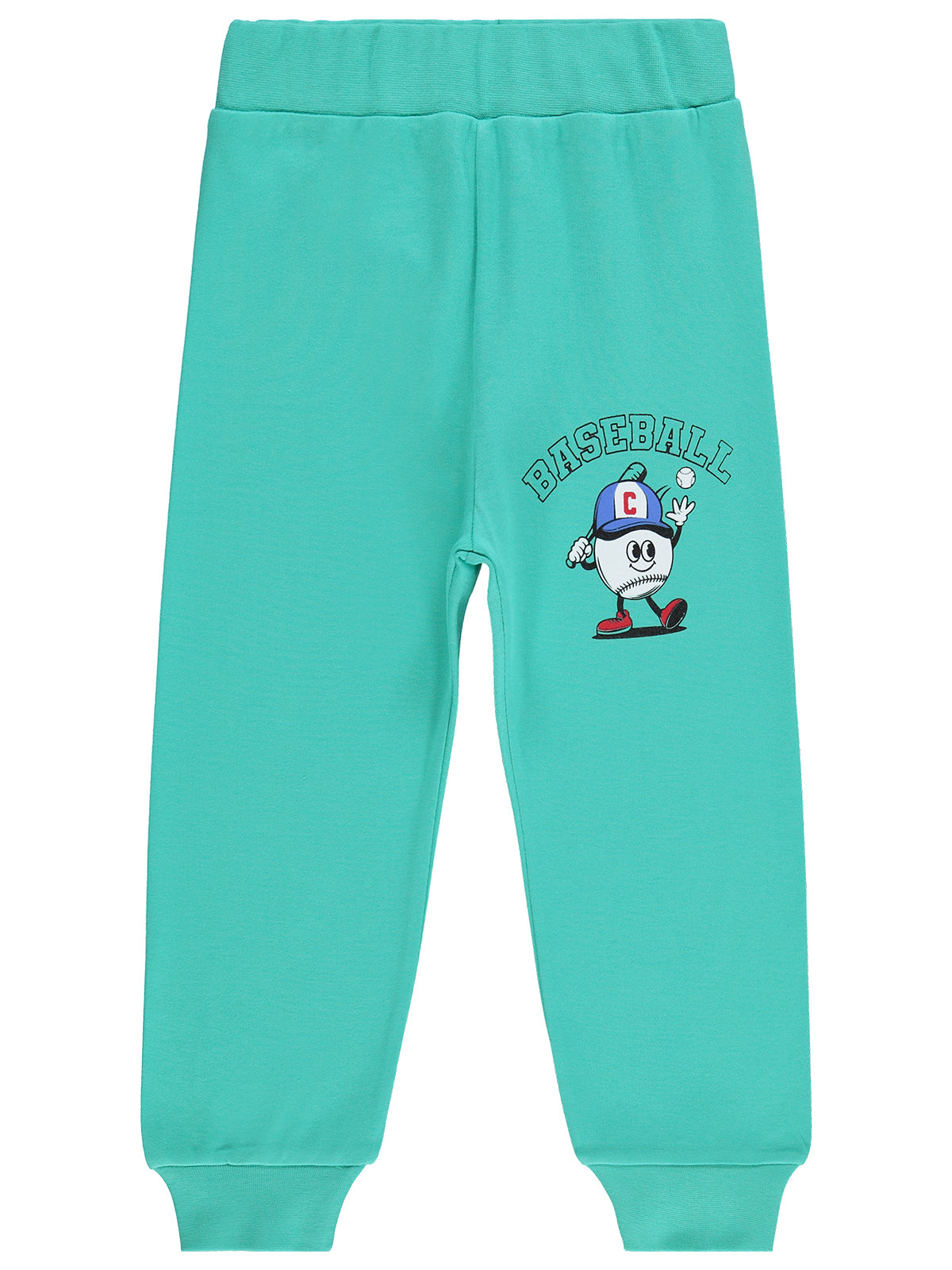 2025177 MyCozyKids Boys Baseball Print 2-5 Years Jogger Pants