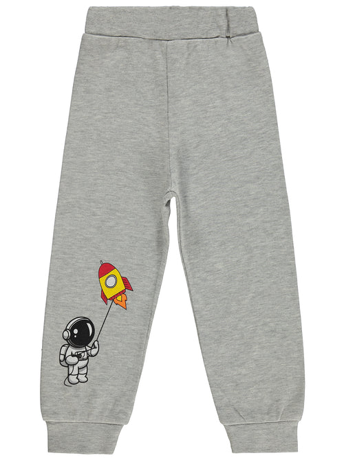 2025173 MyCozyKids Boys Astronaut Print 2-5 Years Jogger Pants