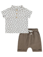 B26Y154 MyCozyKids Baby Müslin Yaprak Empirme 6-18 Months Set