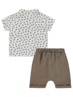 B26Y154 MyCozyKids Baby Müslin Yaprak Empirme 6-18 Months Set