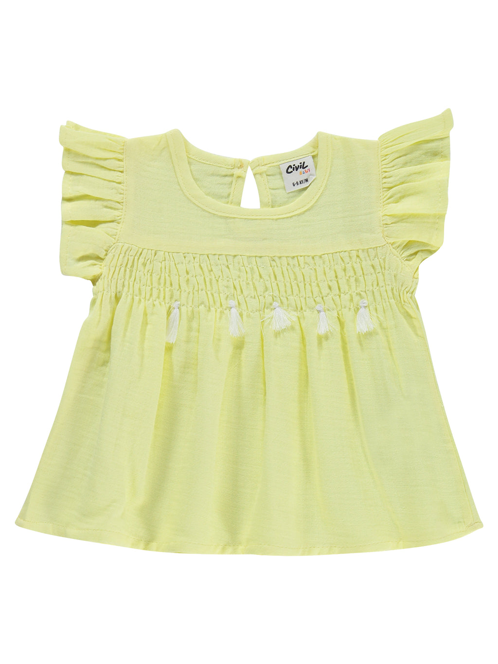 B26Y385 MyCozyKids Baby Gipeli Püsküllü 6-18 Months Set