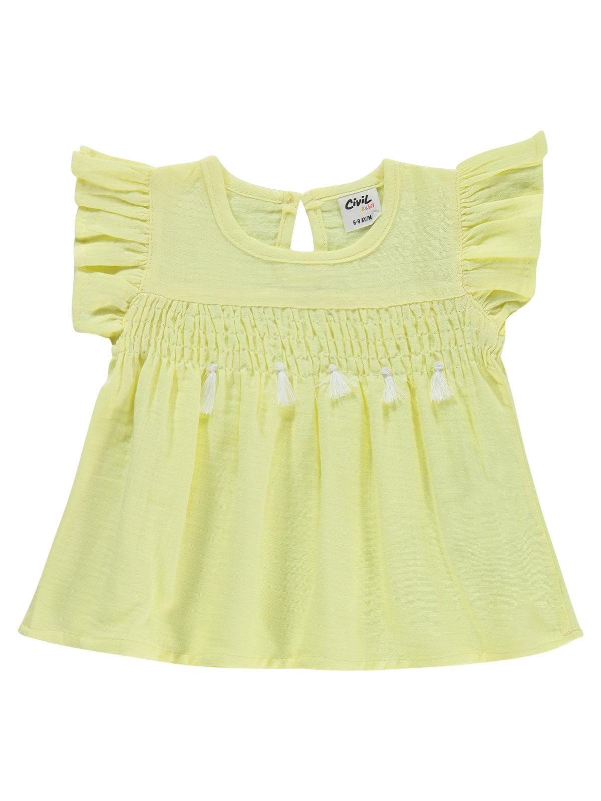 B26Y385 MyCozyKids Baby Gipeli Püsküllü 6-18 Months Set