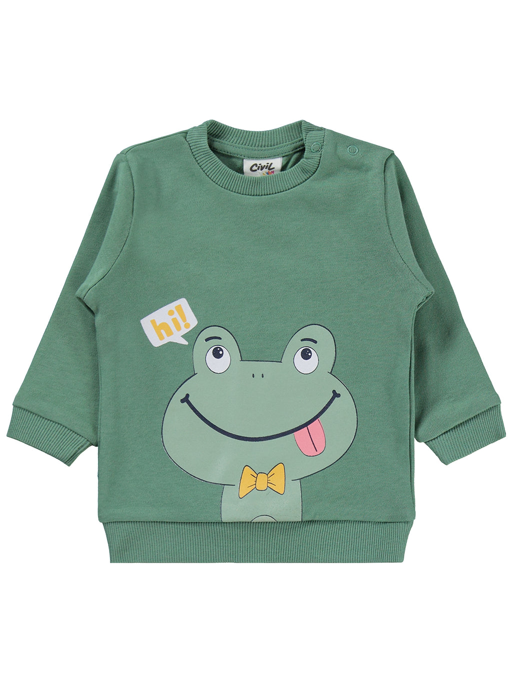 1011 MyCozyKids Baby Frog Print 6-18 Months Set
