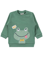 1011 MyCozyKids Baby Frog Print 6-18 Months Set