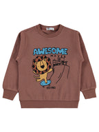 2684 MyCozyKids Boys Awesome Lion Print 2-5 Years Sweatshirt