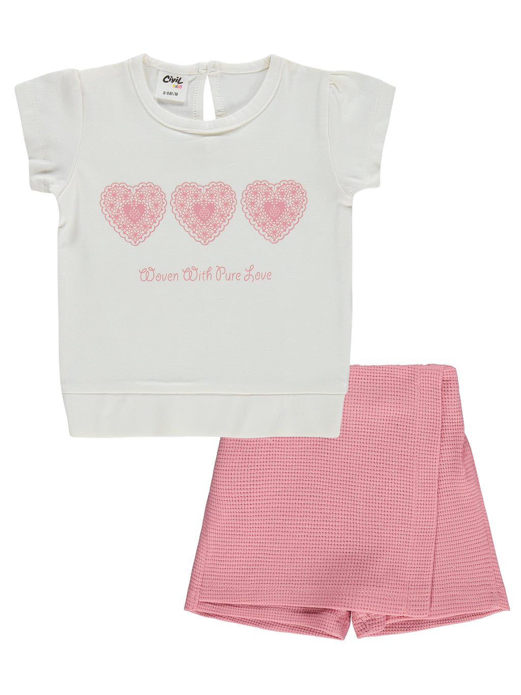B26Y488 MyCozyKids Baby Kalpler Embroidered 6-18 Months Set
