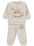 1426 MyCozyKids Baby Cat Print 6-18 Months Set