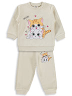 1426 MyCozyKids Baby Cat Print 6-18 Months Set