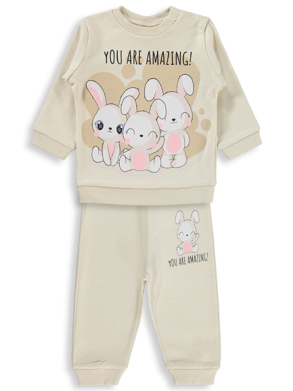 2024-2 MyCozyKids Baby Bunny Print 6-18 Months Set