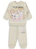 2024-2 MyCozyKids Baby Bunny Print 6-18 Months Set