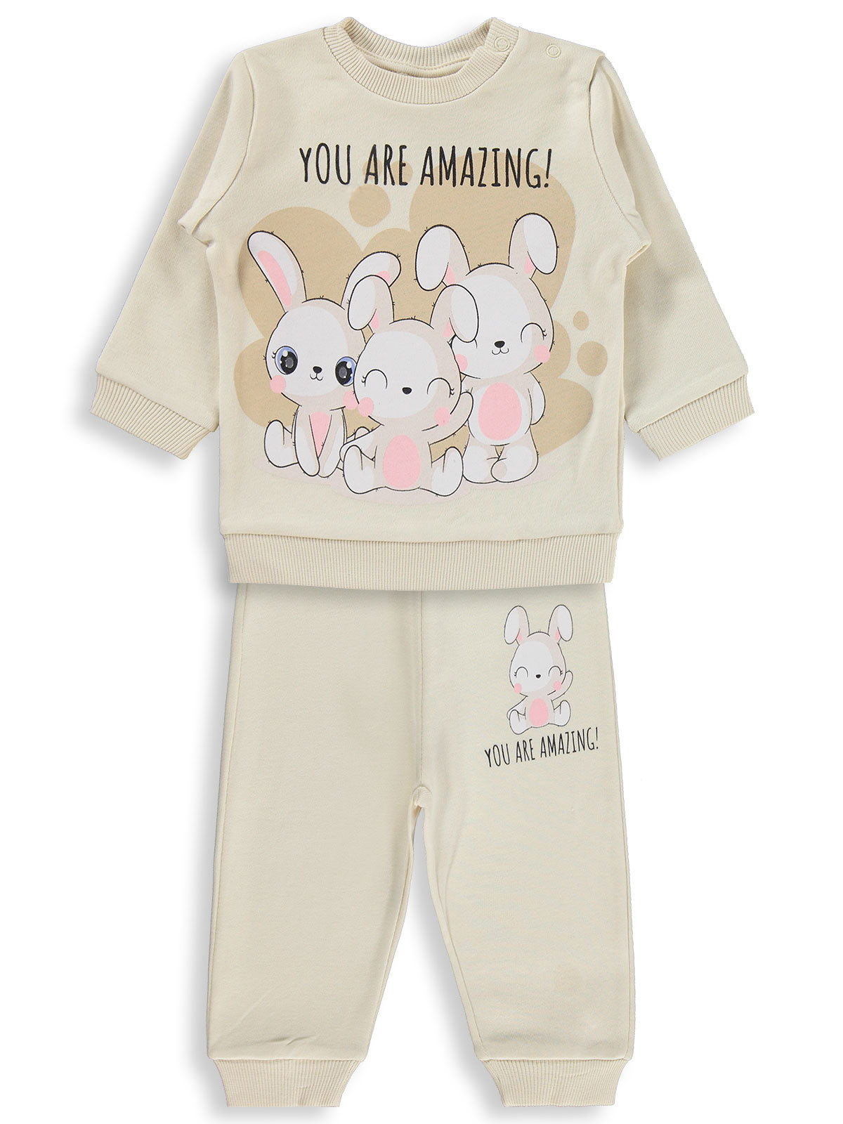 2024-2 MyCozyKids Baby Bunny Print 6-18 Months Set