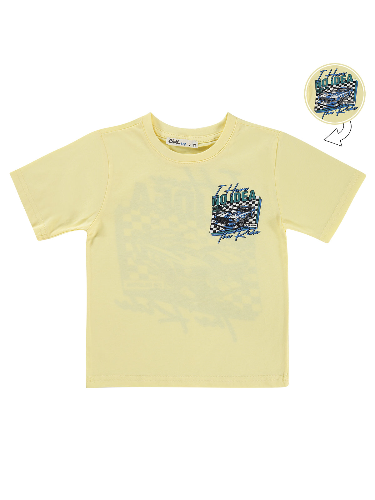 E26Y085 MyCozyKids Boys NO IDEA Print 2-5 Years T-Shirt