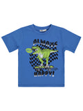 E26Y093 MyCozyKids Boys ALWAYS DİNOZOR Basklı 2-5 Years T-Shirt