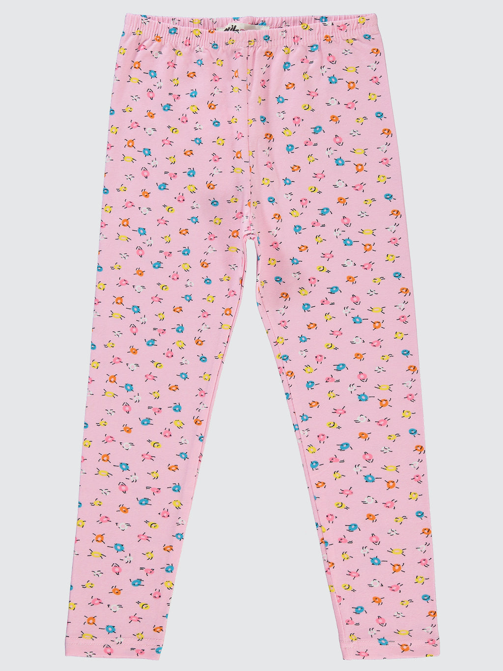 20271 MyCozyKids Girls Emoji Print 6-9 Years Leggings