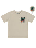 E26Y087 MyCozyKids Boys REX Dinozor Basklı 2-5 Years T-Shirt