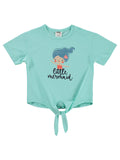 B26Y350 MyCozyKids Baby Little Mermaid Print Bağlamalı 6-18 Months T-Shirt