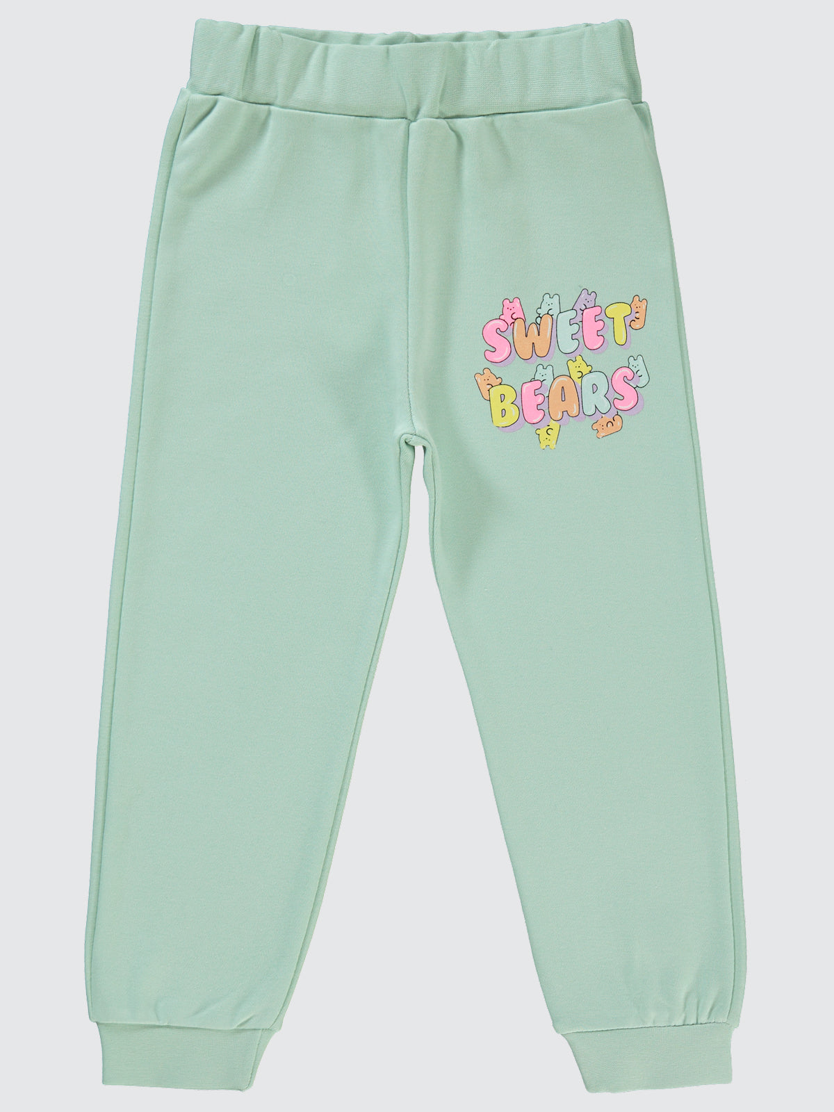 2524 MyCozyKids Girls Sweet Bears Print 2-5 Years Jogger Pants