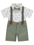 B26Y165 MyCozyKids Baby Papyonlu Askılı 6-18 Months Set