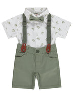 B26Y165 MyCozyKids Baby Papyonlu Askılı 6-18 Months Set