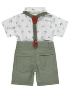 B26Y165 MyCozyKids Baby Papyonlu Askılı 6-18 Months Set