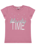K26Y484 MyCozyKids Girls Party Time Print 6-9 Years T-Shirt Km