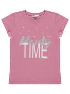 K26Y484 MyCozyKids Girls Party Time Print 6-9 Years T-Shirt Km