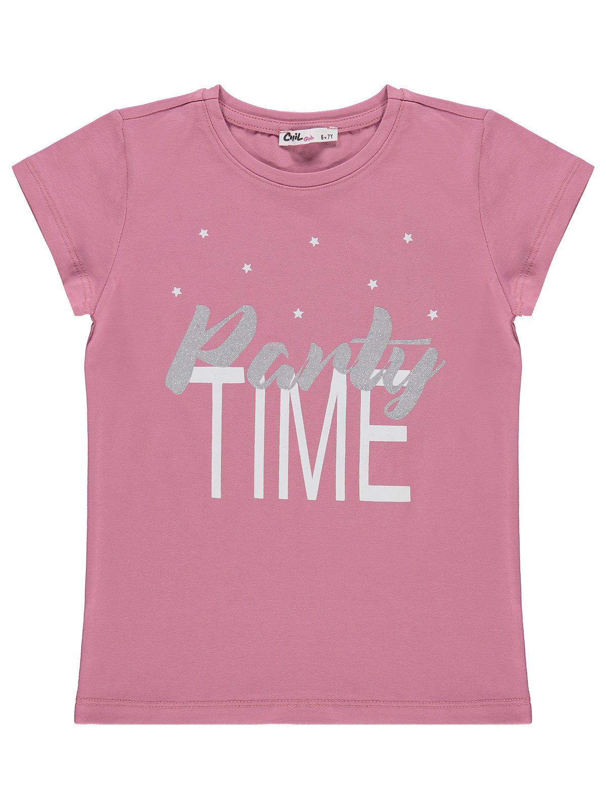 K26Y484 MyCozyKids Girls Party Time Print 6-9 Years T-Shirt Km