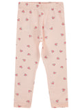 K26Y643-1 MyCozyKids Girls Small Heart Print 2-5 Years Leggings