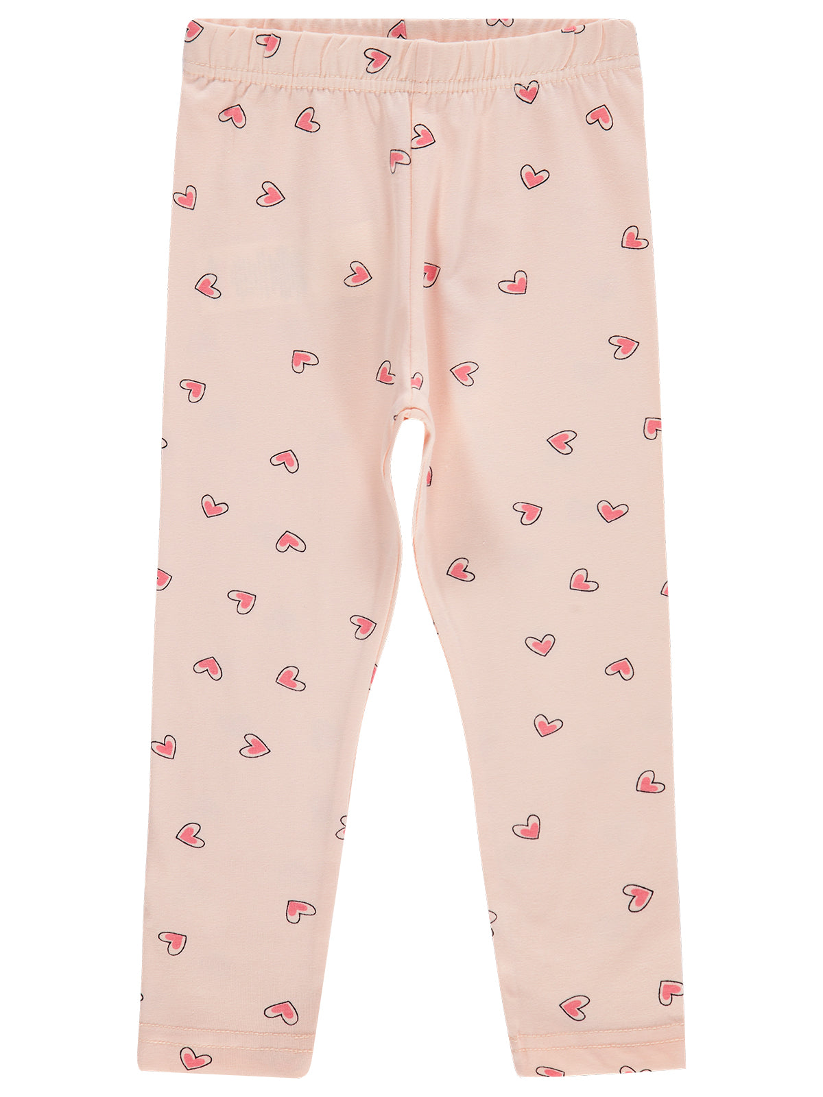 K26Y643-1 MyCozyKids Girls Small Heart Print 2-5 Years Leggings