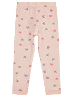 K26Y643-1 MyCozyKids Girls Small Heart Print 2-5 Years Leggings
