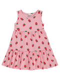 K26Y122-1 MyCozyKids Girls Strawberry Print 2-5 Years Dress