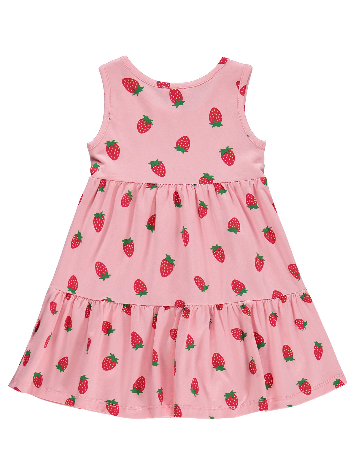 K26Y122-1 MyCozyKids Girls Strawberry Print 2-5 Years Dress